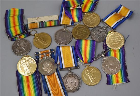 Six WWI medal pairs